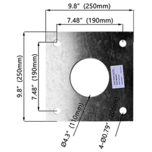 NS430|Slim flat panel (Square)|